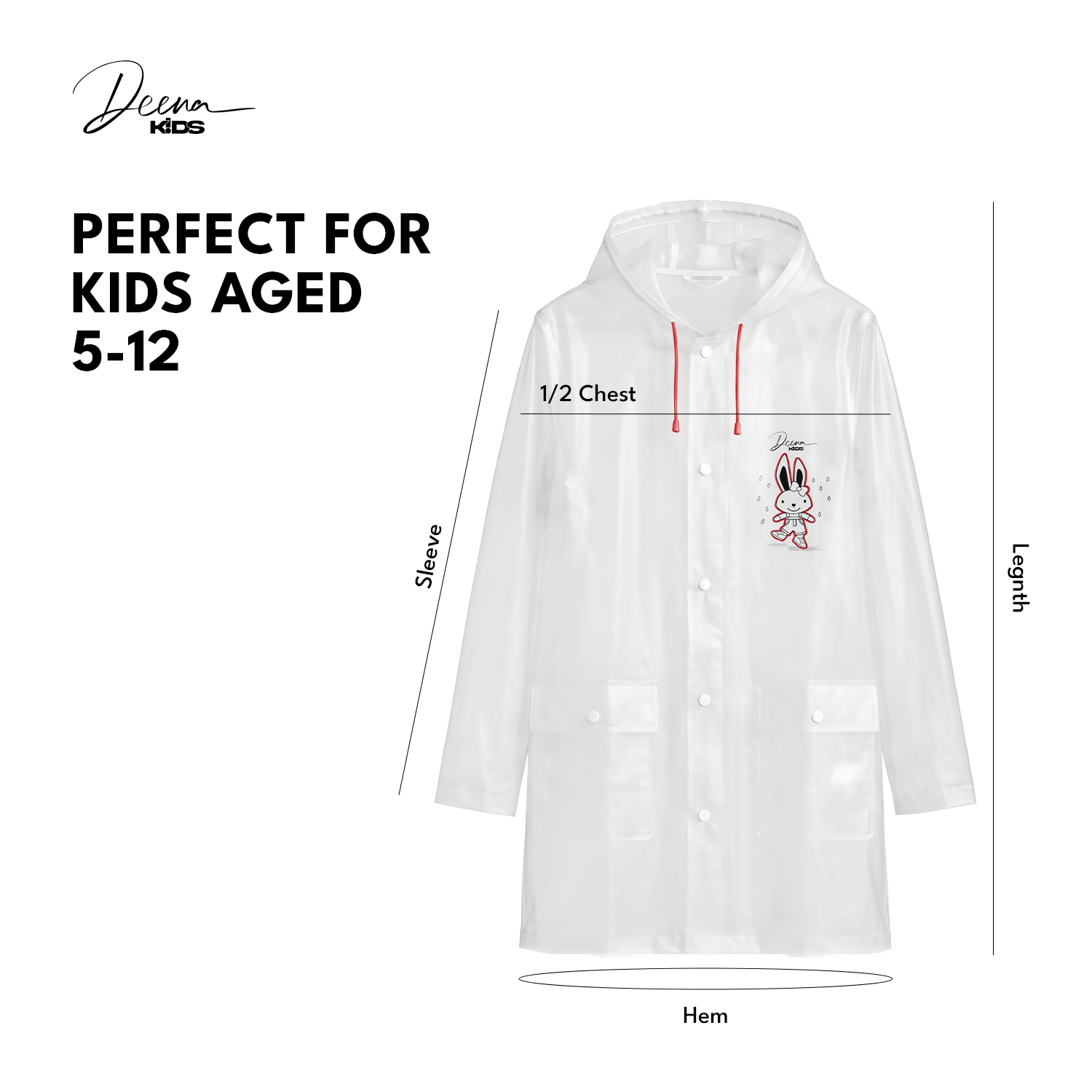 Deena Kids Girls Raincoat